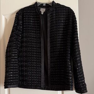 Chico's Black Textured Women's Blazer